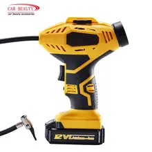 Buy New Cordless Inflator Digital Display Car Air Compressor Tire Inflatable Pump for Auto Emergency Rechargeable Wireless Pump Free Shipping