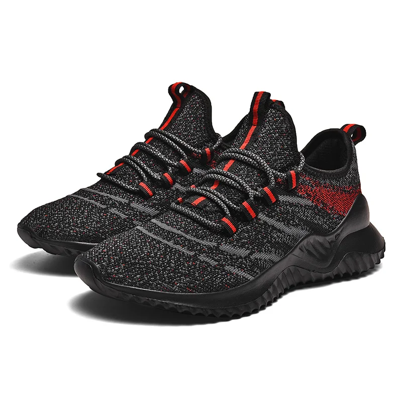 

Popular Casual Shoes Lightweight Male Shoes Breathable fashion Sapatos masculinos high quality Camouflage Fly Weave Sneakers