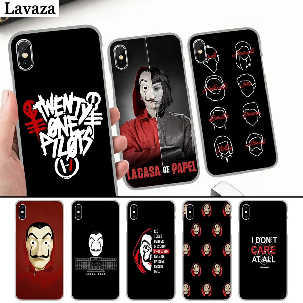 

Lavaza La Casa De Papel Money Heist Hard Case for iPhone 4 4S 5 5S 5C 6 6S 7 8 Plus X XS MAX XR