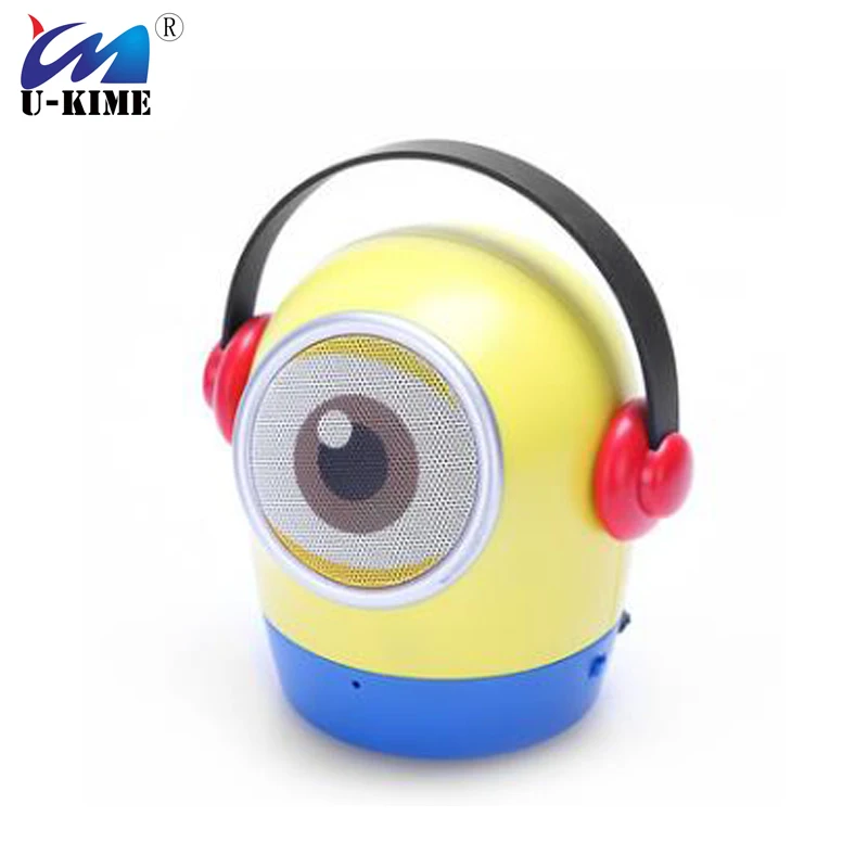 

Cartoon Minions Portable Bluetooth Speaker Wireless Handsfree Subwoofer Stereo Speakers with Mic Support TF card for Smart Phone