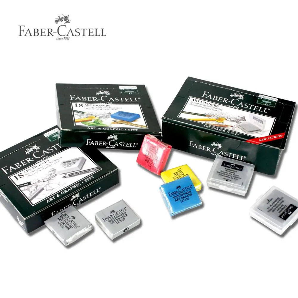 Faber Castell красочные/серый разминаемый ластик для угольных карандашей 5 шт./лот искусство мягкая Лепка глина нетоксичные 127120