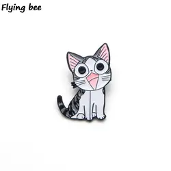 Flyingbee Чи Sweet Home Cat Брошь, эмалированный штифт для одежды значок для рюкзака шапка личность контактный творческой контакты X0179