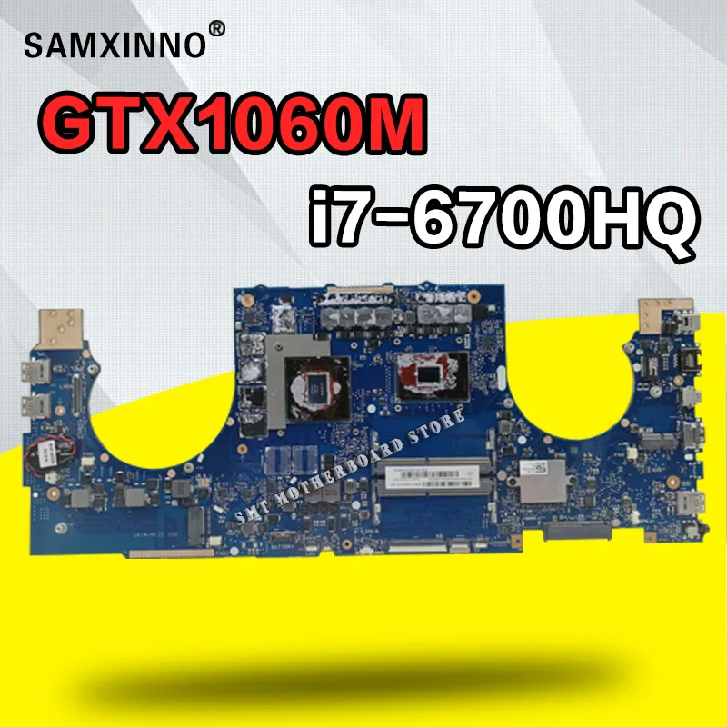 

GL702VM Motherboard I7-6700HQ GTX1060/6G For ASUS GL702V GL702VM GL702V laptop Motherboard GL702VM Mainboard test 100% ok
