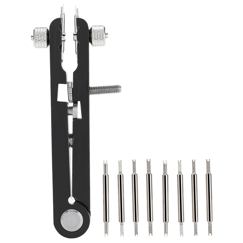 

6825 Watch Bracelet Remover Spring Bar Plier Watch Strap Adjuster Tool Disassemble V-Type Remove The Strap Pliers 1Set