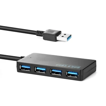 

High Speed USB 3.0 HUB 4 Port Multi HUB Splitter Extension Cable With External Power Adapter For Mac OS Laptop PC Mini USB HUB