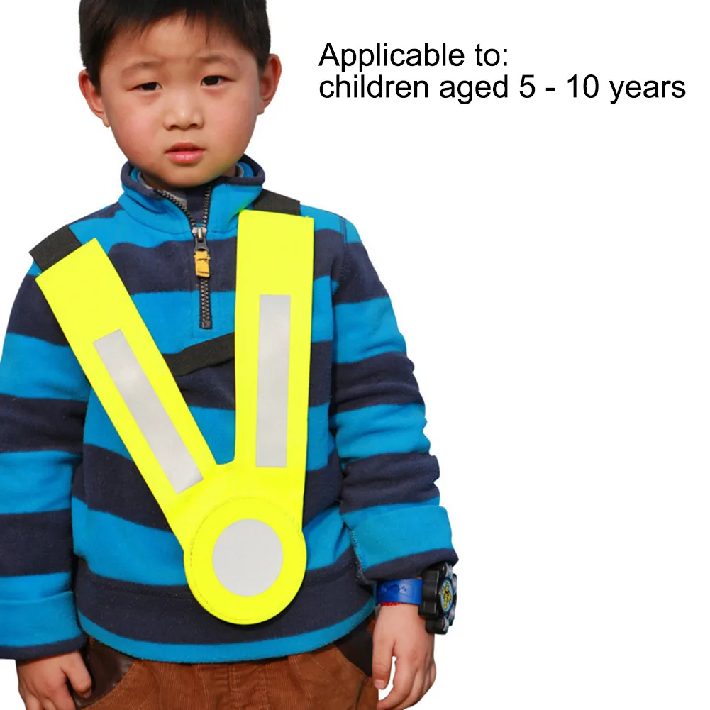 Детский светоотражающий жилет защитная одежда для бега на открытом воздухе светоотражающая ткань безопасная куртка в полоску