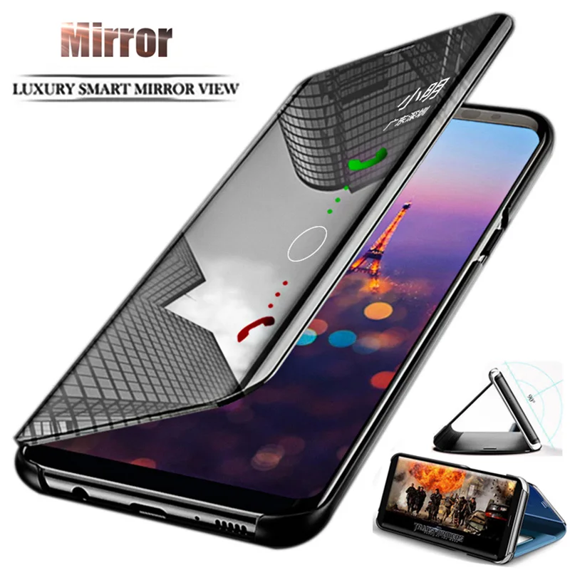 

Smart Mirror Filp Case For Xiaomi Redmi Note 7 5 6 Pro 4X 5A 6A 5 Plus S2 Leather Case For Mi 9 F1 6 6X 5X 8 SE A1 A2 Mix 2 Case