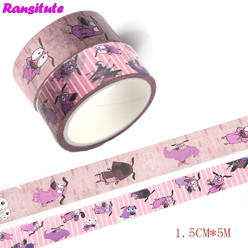 

Ransitute R438 2pcs/set Cartoon Dog Children's Toys Washi Tape Traffic Tape Toy Car Decoration Hand Sticker