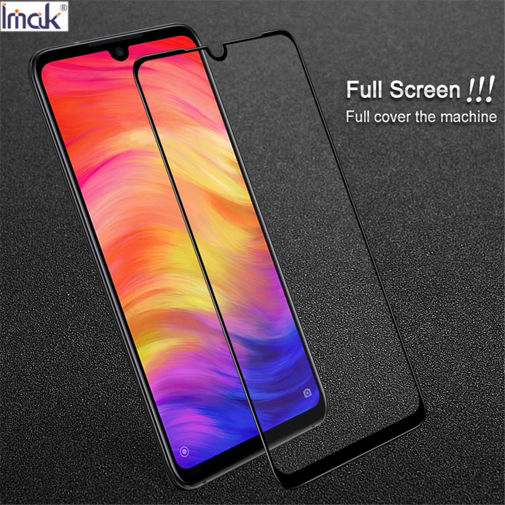 

Imak For xiaomi Redmi Note 7 Glass Film Full Cover Tempered Glass for xiaomi Redmi Note 7 Note7 Pro Glass Screen Protector 6.3
