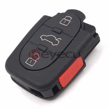 Keyecu Keyless Entry New Remote Key Control Fob 3+1 Button 315MHz for A4 8Z0 837 231 G