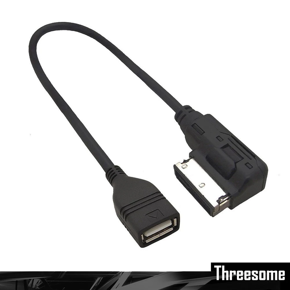 AMI USB Audio Cable Adaptor for Audi A1 A3 A4L A5 A6L A8 Q5 Q7 R8 TT
