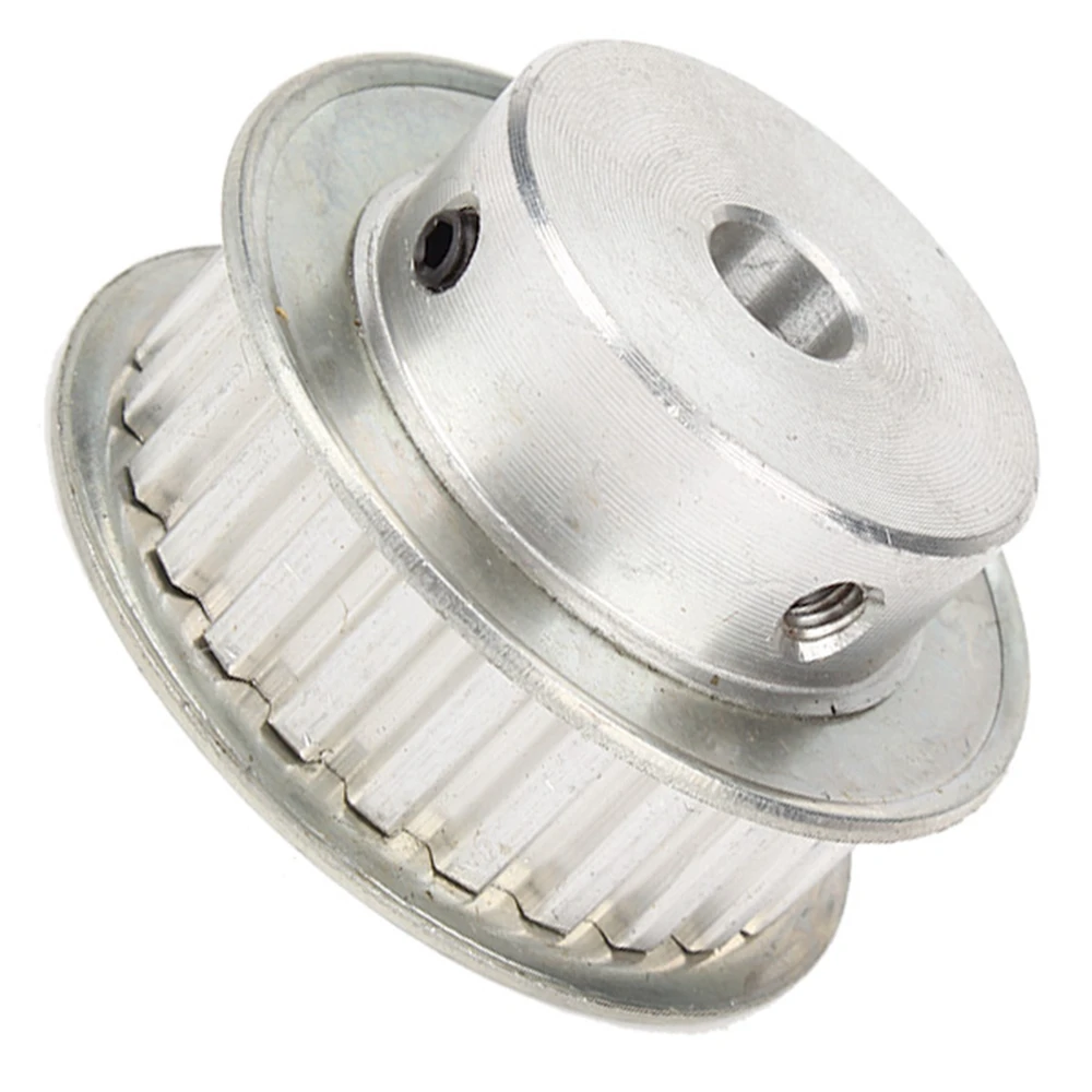 XL Type 25 Teeth Aluminum 2 Flange Timing Belt Pulley For Hardwarein Pulleys from Home