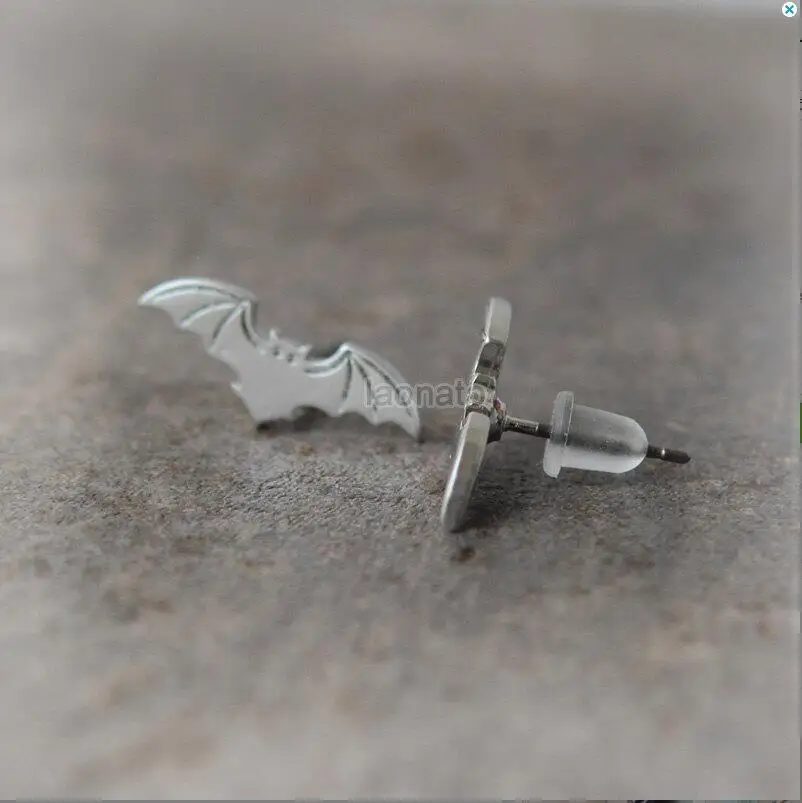 1 пара женские серьги гвоздики летучая мышь|animal stud earrings|fashion earringsstud earrings |