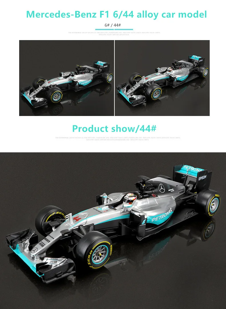 Bburago 1:18 F1 W07 Mercedes Benz NO6 производитель авторизованный имитационный сплав модель автомобиля ремесла Коллекция украшений Игрушки Инструменты