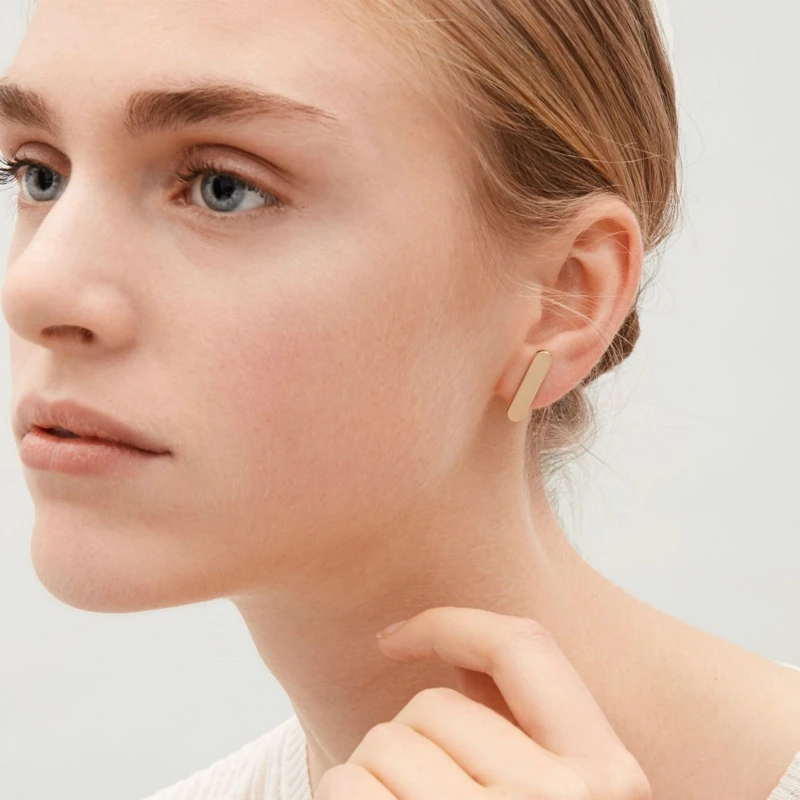 

New Contracted Individual Character Fashion Popular Ear Nail Geometry Long Female Ear Nail Hot Sell Adorn Article Wholesale