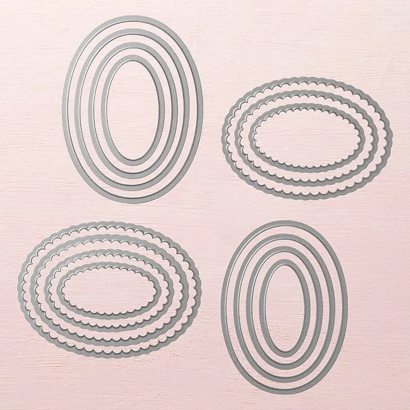 

GJCrafts Layering Ovals Metal Cutting Dies New 2019 for Card Making Scrapbooking Crafts Card Die Cuts Embossing