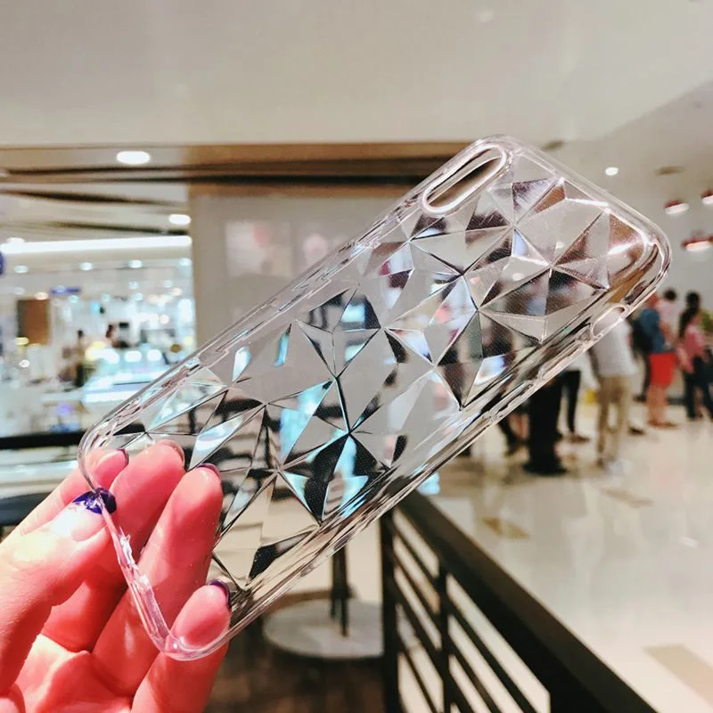 

Cool Diamond Texture Case For Samsung GALAXY A10 A20 A30 A40 A50 A60 A70Back Cover For GALAXY M10 M20 M30 Luxury Transparent Bag