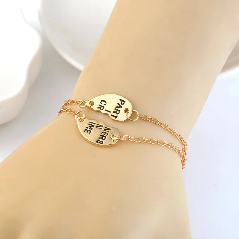 Европейская и американская мода импортные товары Аксессуары для влюбленных браслет в форме сердца