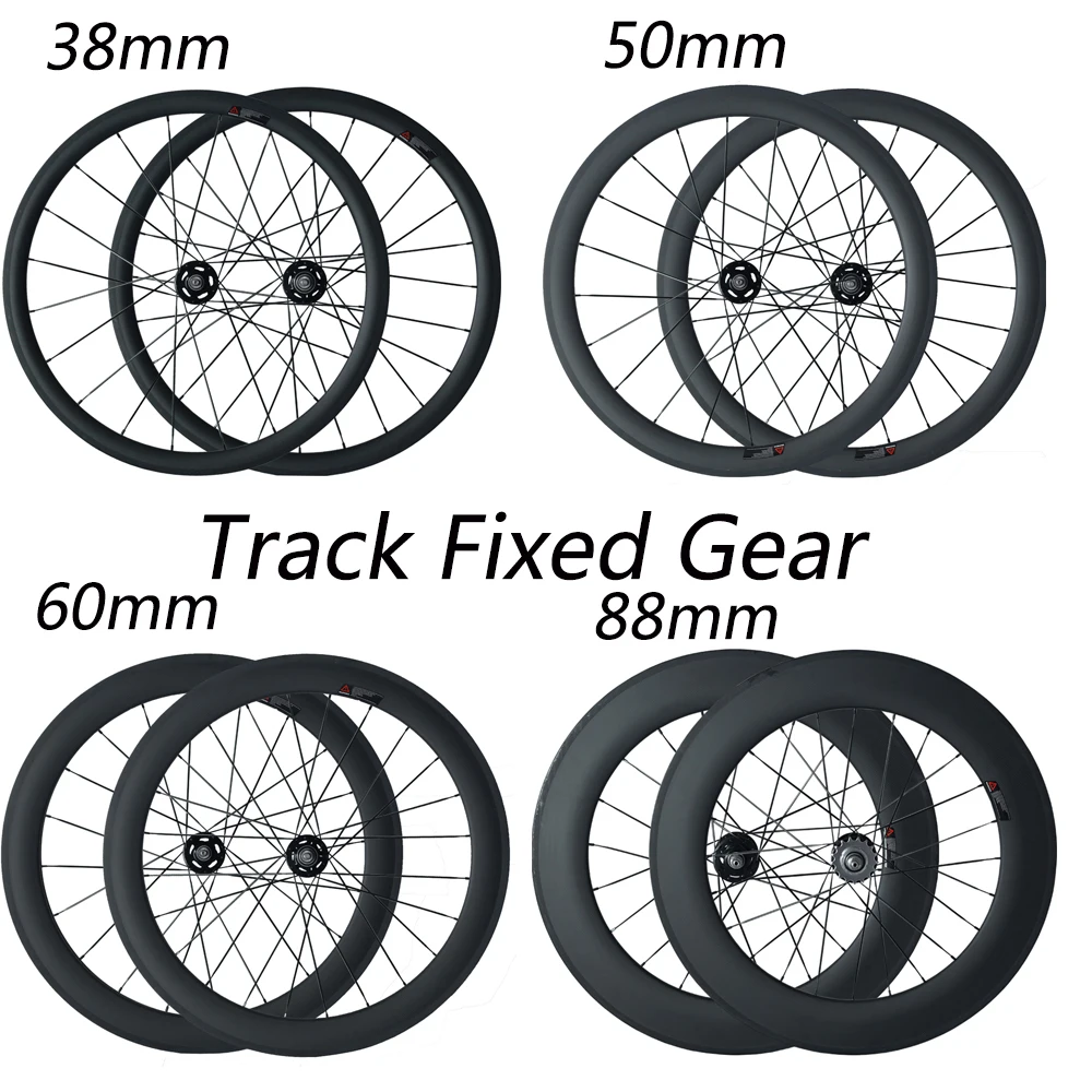 

OZUZ Novatec A165SBT/A166SBT Hub Wheelset 38mm 50mm 88mm Flip Flop Fixed Gear Single Speed 3K Matte or glossy 23mm wide wheels