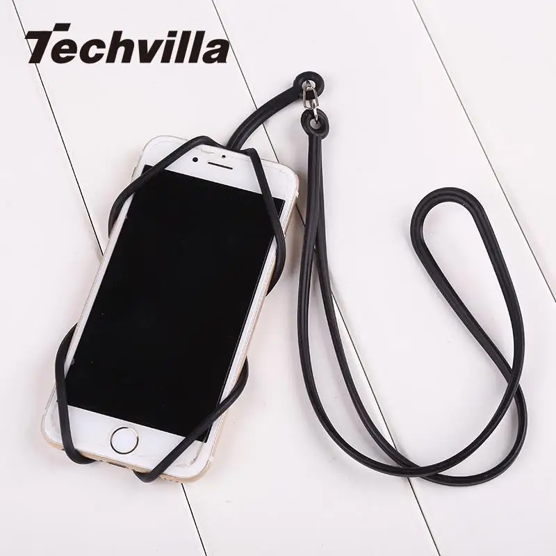 techvilla Silicone Lanyard Case Cover Holder Sling