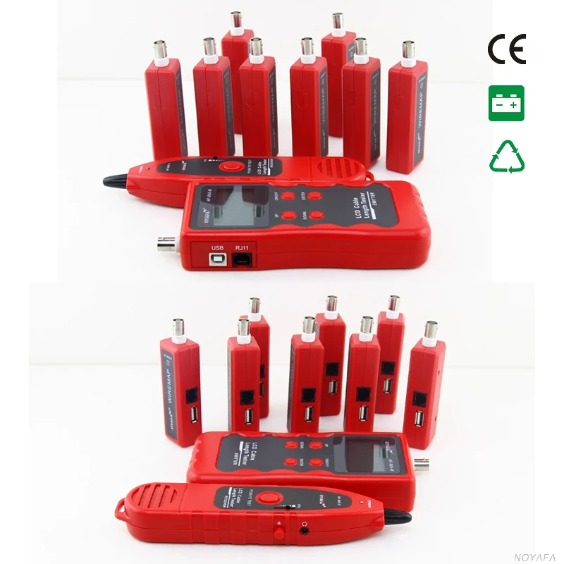 NOYAFA NF 868W английская версия тестер локальной сети кабеля Lan UTP для RJ45 RJ11 BNC USB трекер