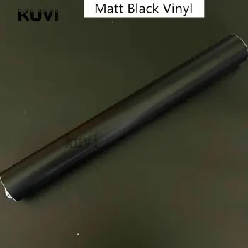 

10rolls Matt Black Vinyl Wrap Self Adhesive Air Release Bubble Free Car Styling Membrane Sticker Decal Film