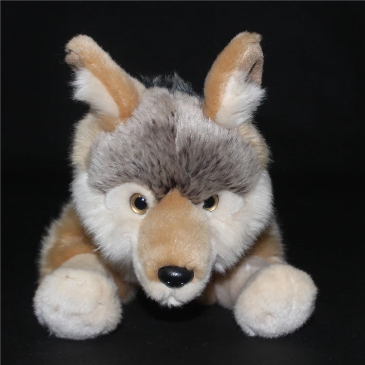 Simulation Children'S Toy Gift Coyote Doll Cute Prairie Wolf Wildlife Plush Toys North American Wolves