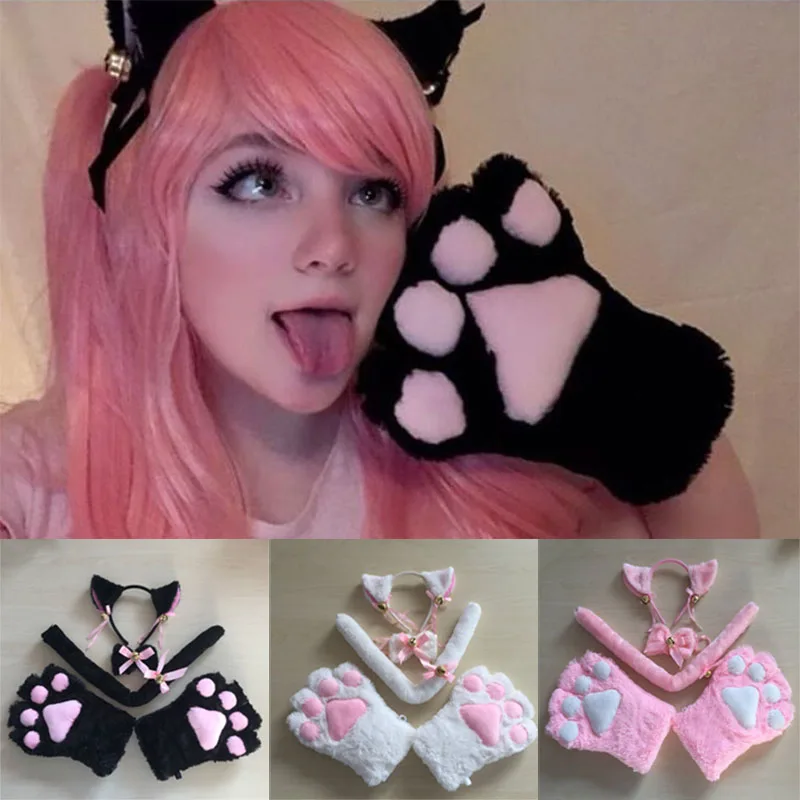 Милый сексуальный Kawaii Kitty Cat Meow star Love лента аниме косплей аксессуары наборы