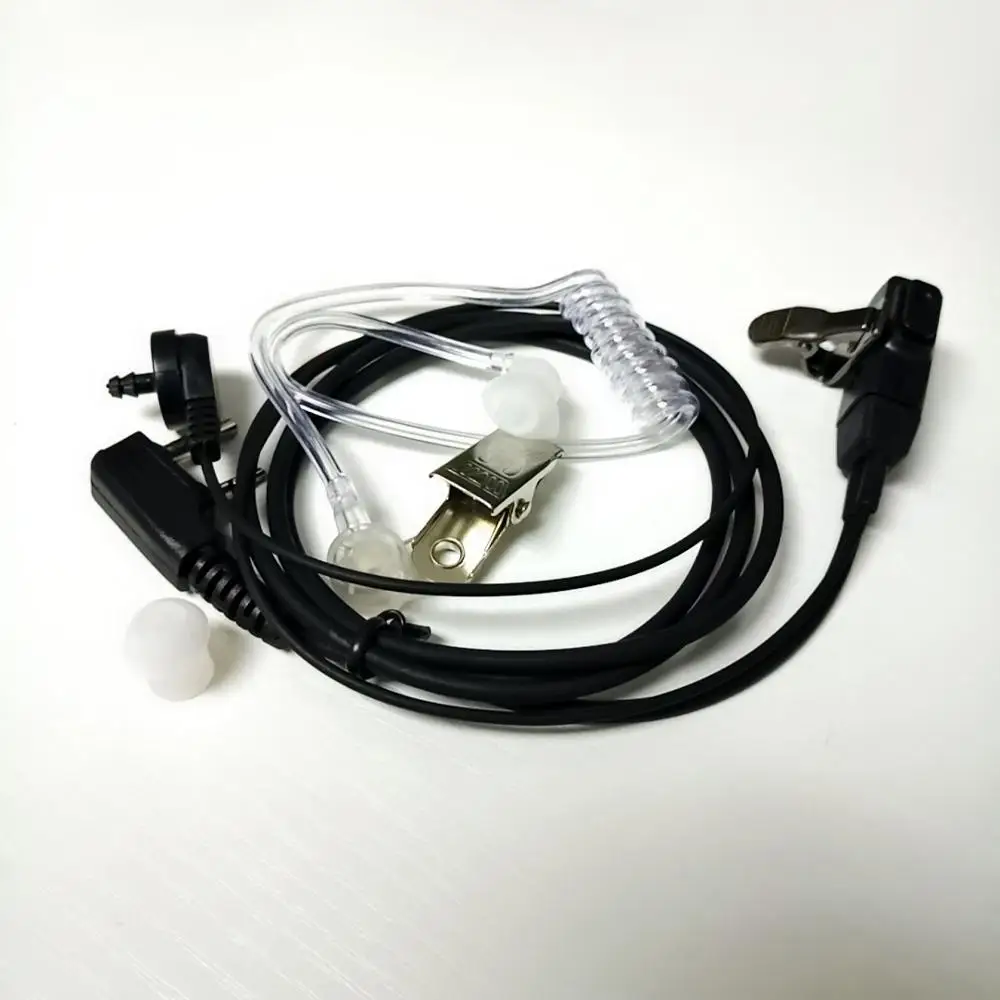 Ceny 5 sztuk akustyczna zestaw słuchawkowy dla Walkie Talkie radia Baofeng Port K słuchawki PTT z mikrofonem do UV 5R 888 s osłona słuchawki douszne