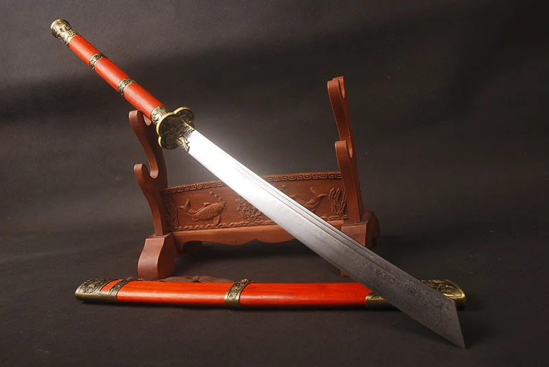 Винтажный Китайский Меч полностью ручной работы династии Цин кангси меч 45 см ручка Королевский нож винтажный домашний металлический декор