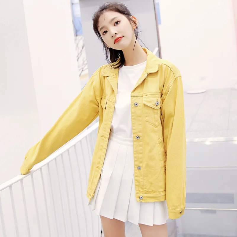 الخريف BF نمط النساء الأصفر سترة معطف العصرية بدوره إلى أسفل طوق طويلة الأكمام الأساسية معطف الجبهة جيب الصلبة أبلى الخريف BF نمط النساء الأصفر سترة معطف العصرية بدوره إلى أسفل طوق طويلة الأكمام الأساسية معطف الجبهة جيب الصلبة أبلى