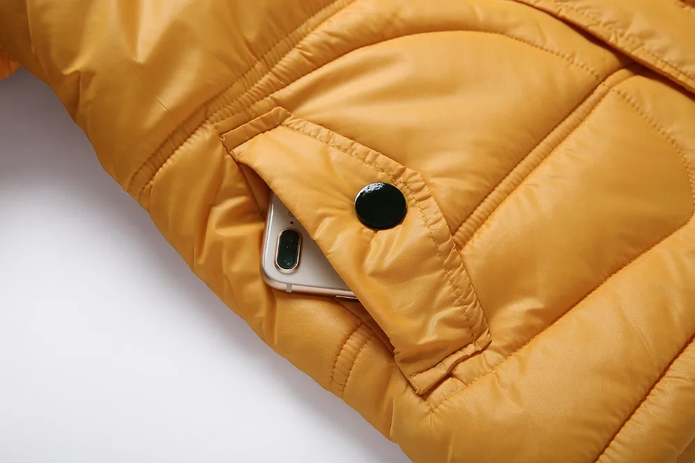 Roupas à Prova de Vento à Prova Outono e Inverno Crianças Outerwear Cabolsa Quente Desportivo Dwaterproof Água Engrossar Meninos Meninas Algodão-acolchoado Jaquetas Mod. 255094 14 Mamãe e Bebê