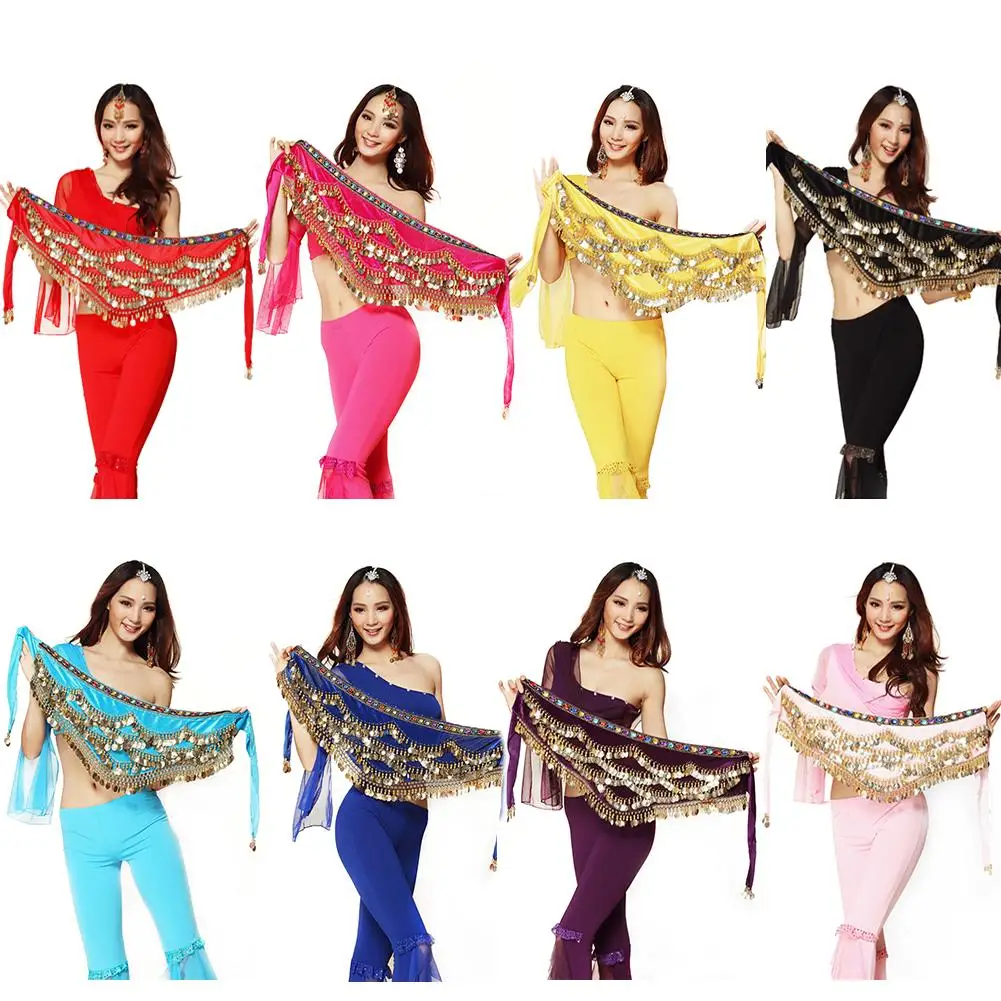 Belly Dancing Pants Glitter Sequins Belly Dance Hip Scarf Tassel Belly - Poland Belly Dancer 8 thumbnail image