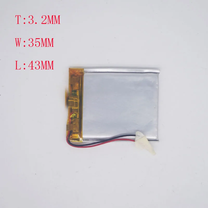 3 7 V полимерная литиевая батарея 323543 303540 500MAH mp4 Bluetooth гарнитура Card