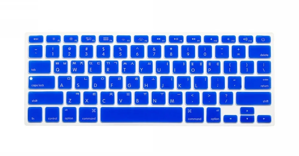 Корейская разноцветная Силиконовая накладка на клавиатуру 5 шт. для Macbook Air /Pro 13/15
