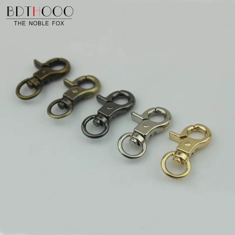 

BDTHOOO 20PCS Metal Small Swivel Lobster Clasps Clips Snap Hook Bag DIY Bag Fastener Hook Claw Button Buckle Hairpin Keychain