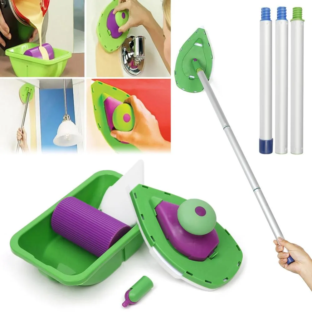 

2019 New Point And Paint Roller and Tray Set Household Painting Brush Decorative Tools and sticks home improvement