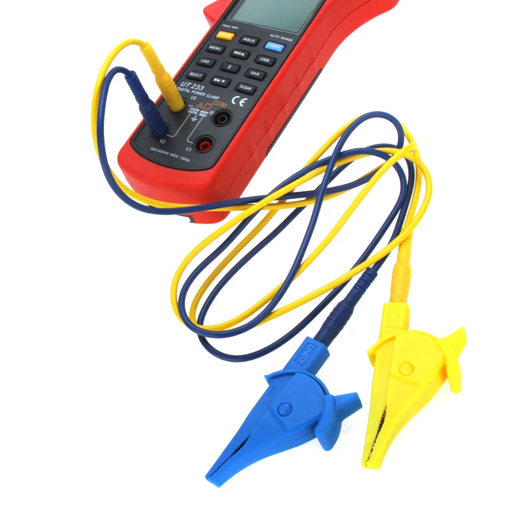UNI-T UT233 three-phase digital clamp power meter, 1000A true RMS clamp meter phase sequence detection data storage USB transfer UNI-T UT233 three-phase digital clamp power meter, 1000A true RMS clamp meter phase sequence detection data storage USB transfer