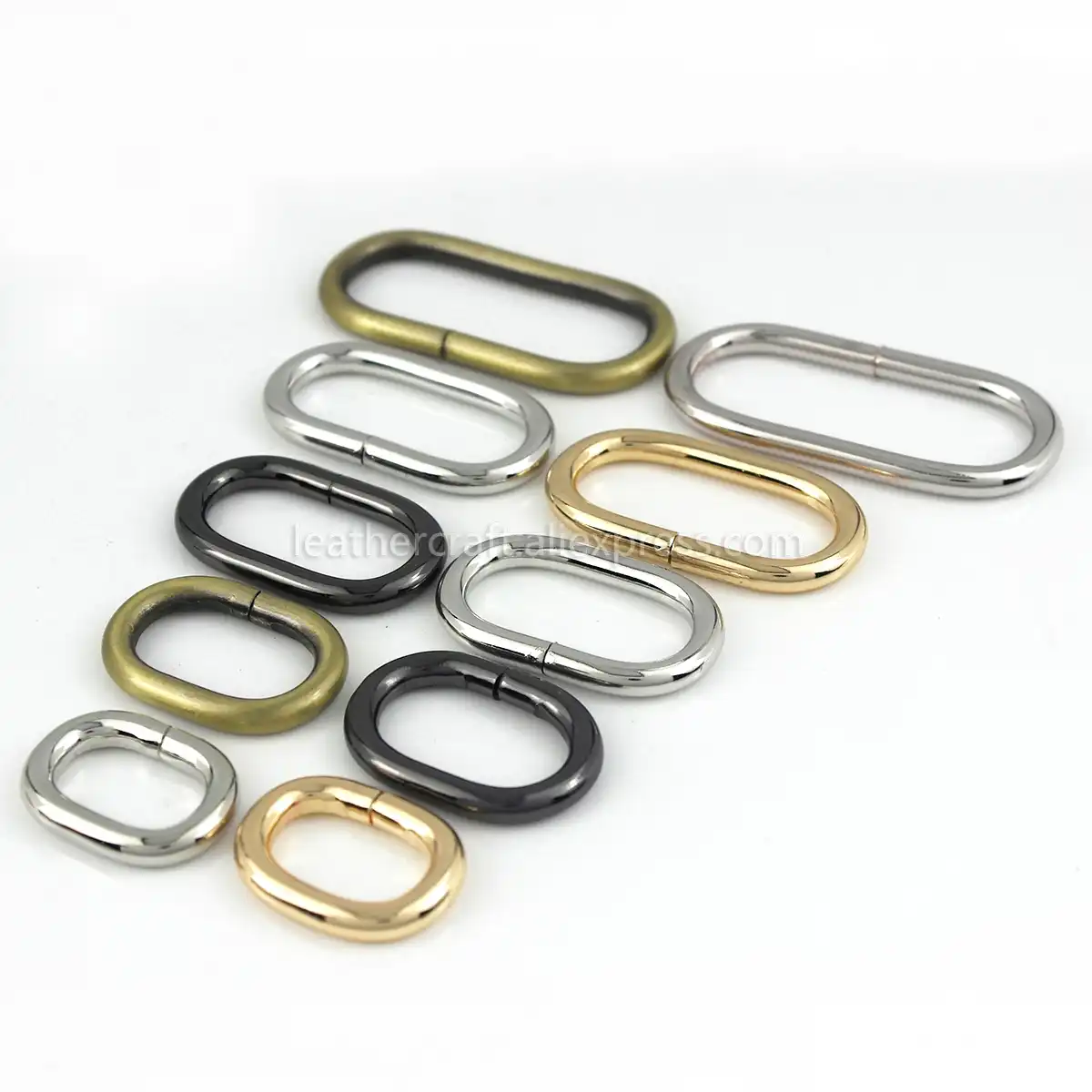 25Pcs Pack Plastic D-Ring Buckles for Hooks Backpack Straps Webbing Ring 26mm #FLC053-A//B//C//D//E Webbing Size:1-1//2