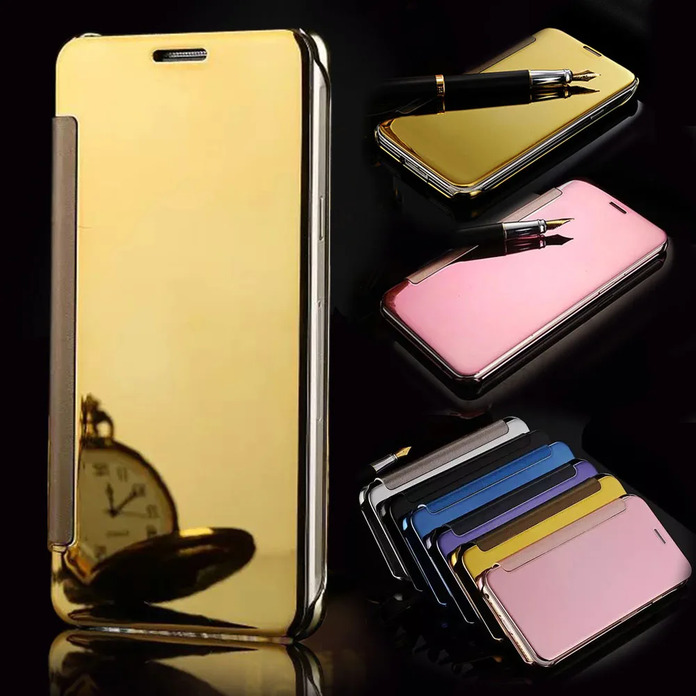funda OnePlus 3t case Smart View Mirror coque Case For One