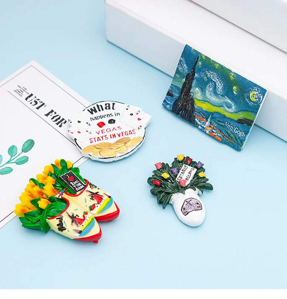 Dutch tulip fridge magnet 01