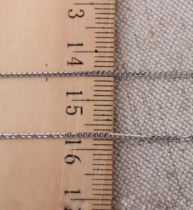 Gvbori 18 k цепочка из белого золота 1,6 грамм супер сверкающее ожерелье для ювелирных изделий, самая низкая цена подарочный сертификат романтический