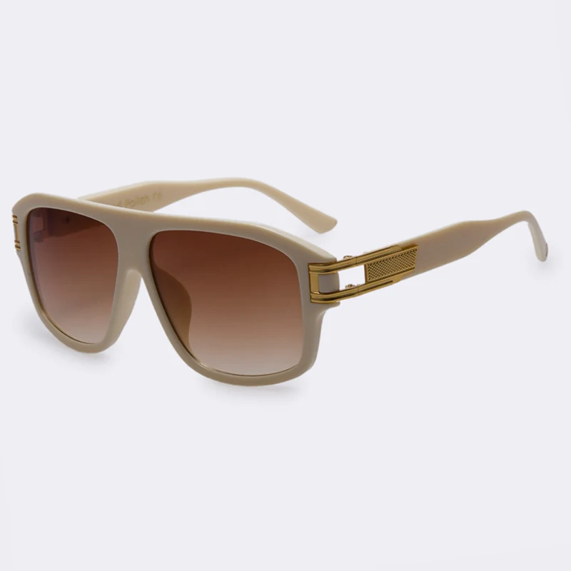 Winla классические модные квадратные очки градиент солнцезащитные очки Для мужчин солнцезащитные очки Винтаж Для женщин Брендовая Дизайнерская обувь Óculos de sol UV400 AF2340 - Цвет линз: C2Beige frame brown