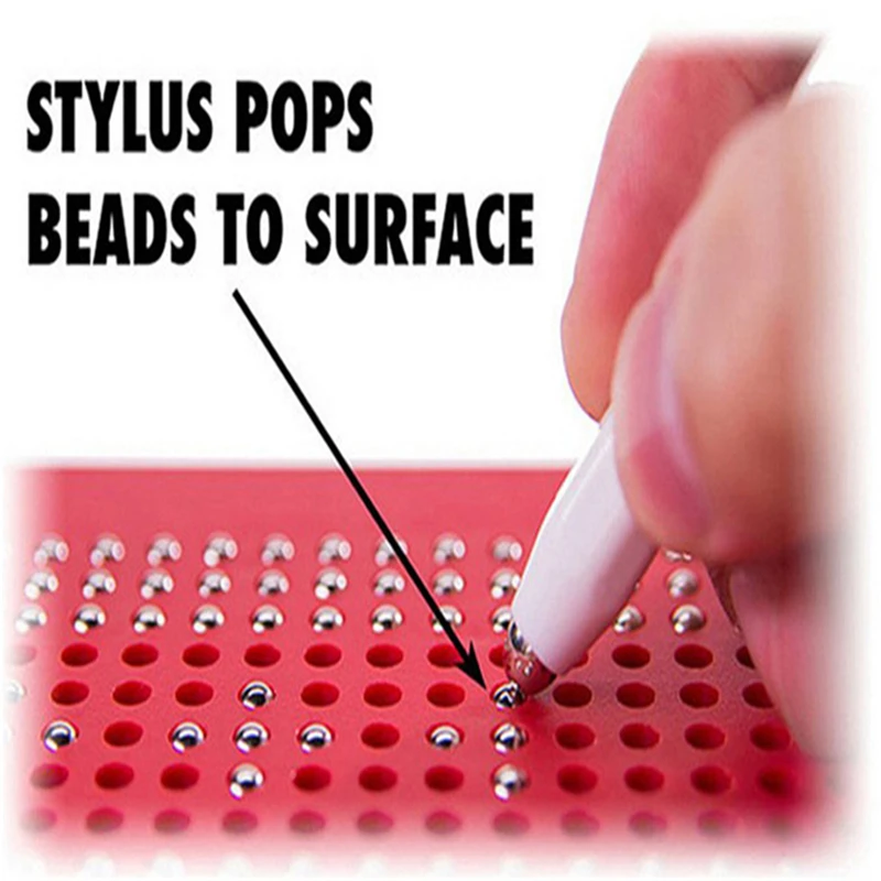 MINOCOOL Magnetic Tablet Magnet Pad Drawing Board Bead Magnet Stylus Pen Bead Learning Educational Writing Memo Board Kid Toy