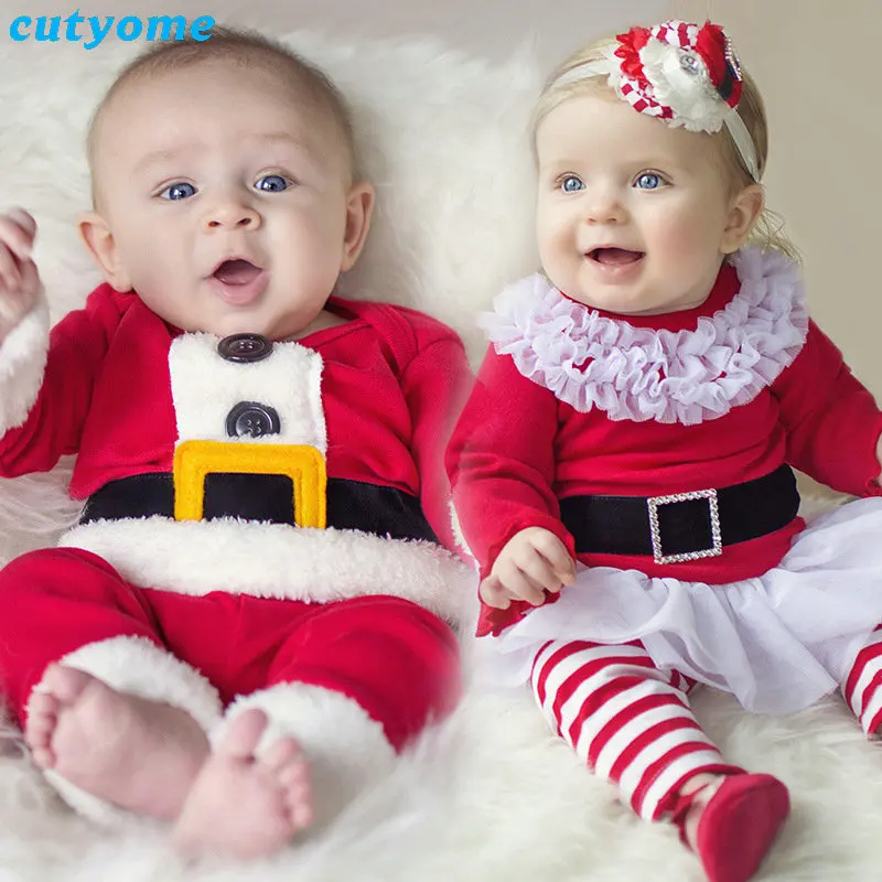 Christmas Baby Clothing Set Long Sleeve Infant Girls Boys Warm Winter Outfits Party Gift Christmas Children Set Toddler Clothes (3)