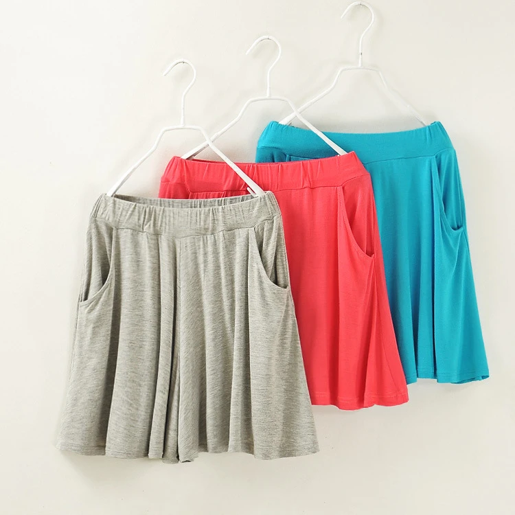 

discount sale girls modal shorts skirts 2014 new summer pantskirt American and European women's culotte free shipping