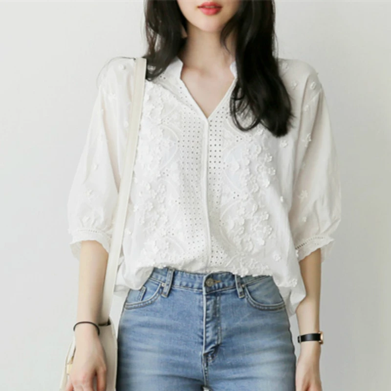 

women blouses long sleeve women shirts hollow white blouse shirt fashion womens tops and blouses 2018 women clothing blusa A625