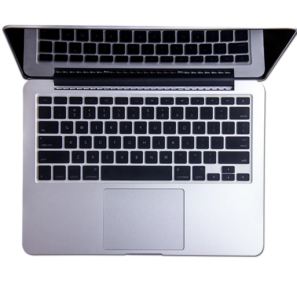 XSKN выдалбливают американский английский силиконовый чехол для клавиатуры, для MacBook Pro 13 15 17 Подсветка блестящая прочная клавиатура пленка