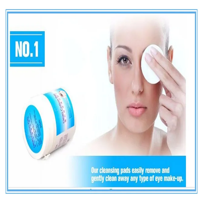 Garrafas de Olhos Removedor de Limpeza Almofadas de Algodão com Frete Garrafa 5 Make-up Grátis 30 Pcs - Uma 3 Olhos make-up removedor de limpeza almofadas de algodão com frete grátis
