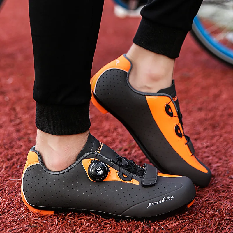 Zapatos de bicicleta zapatos de ciclismo de carretera MTB zapatos de hombre cómodos transpirables impermeables zapatos de bicicleta de montaña de bloqueo automático 2019